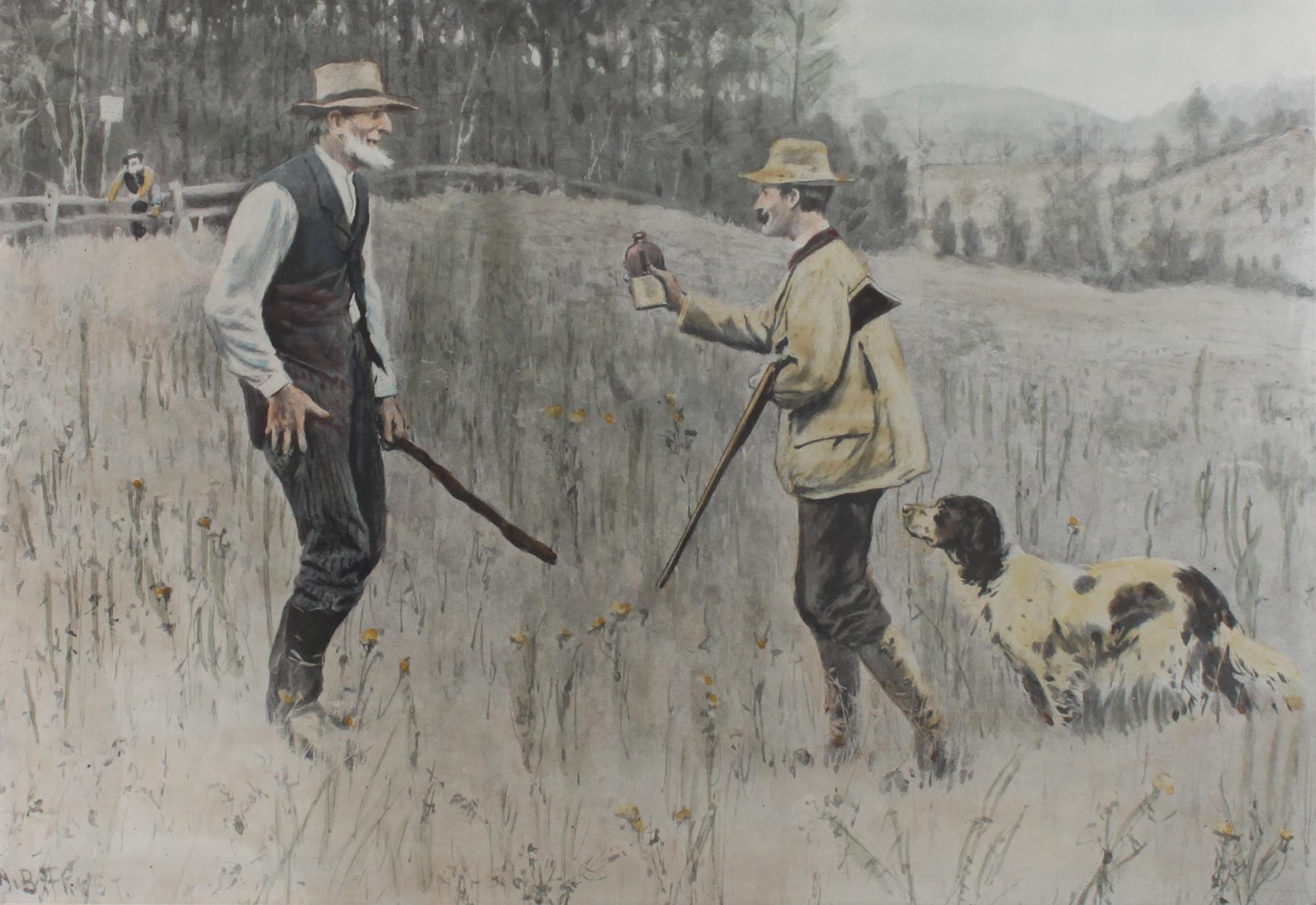 Four Hand Colored Sporting Prints, A.B. Frost (American 1851-1928) Height 15 x width 10 inches (largest) — 19TH CENTURY