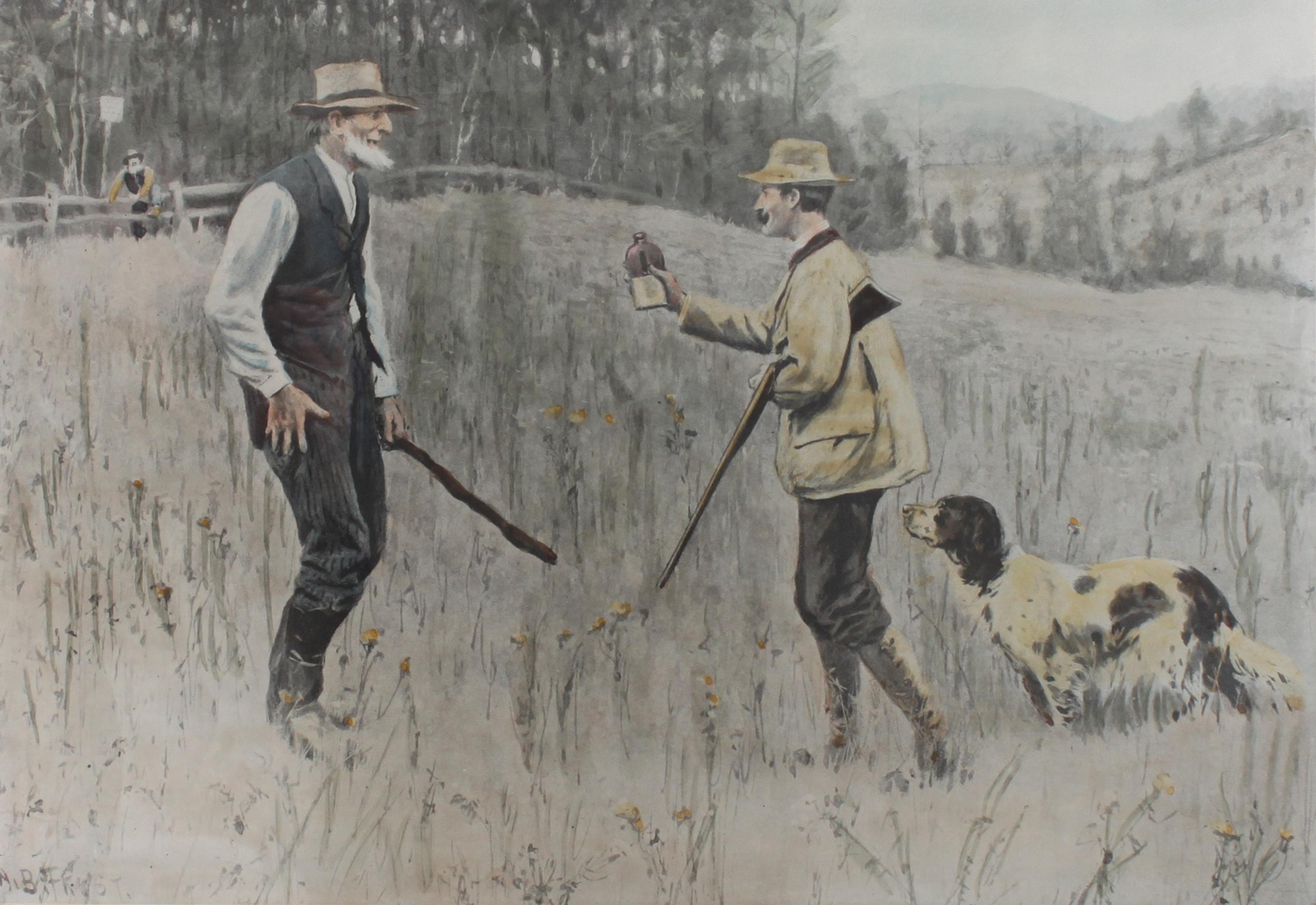 Four Hand Colored Sporting Prints, A.B. Frost (American 1851-1928) Height 15 x width 10 inches (largest) — 19TH CENTURY