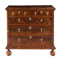 A George II Walnut Chest of Drawers