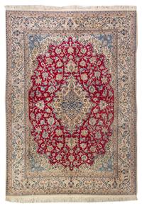 An Isfahan Wool Rug, 10 feet 8 inches x 7 feet.