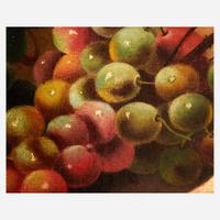 Margaretta Angelica Peale (American, 1795–1882) Still Life with Black and Green Grapes in a Plate on Tabletop