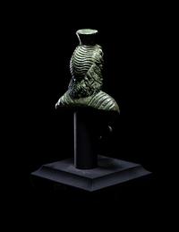 A Roman Bronze Bust of Serapis