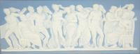 Two Framed Wedgwood Blue Jasperware Plaques