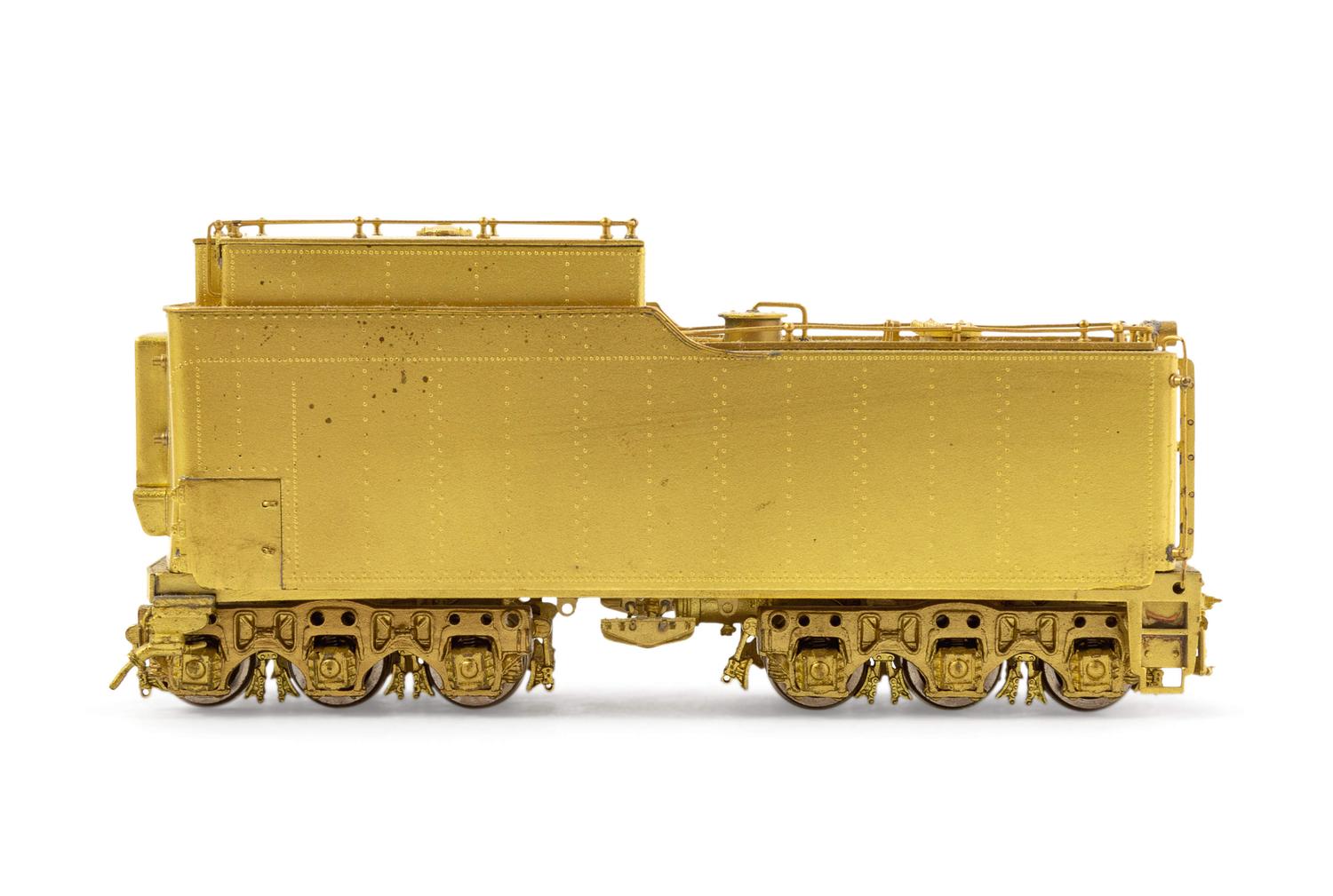 A Group of Four Brass HO-Gauge Locomotives and Tenders