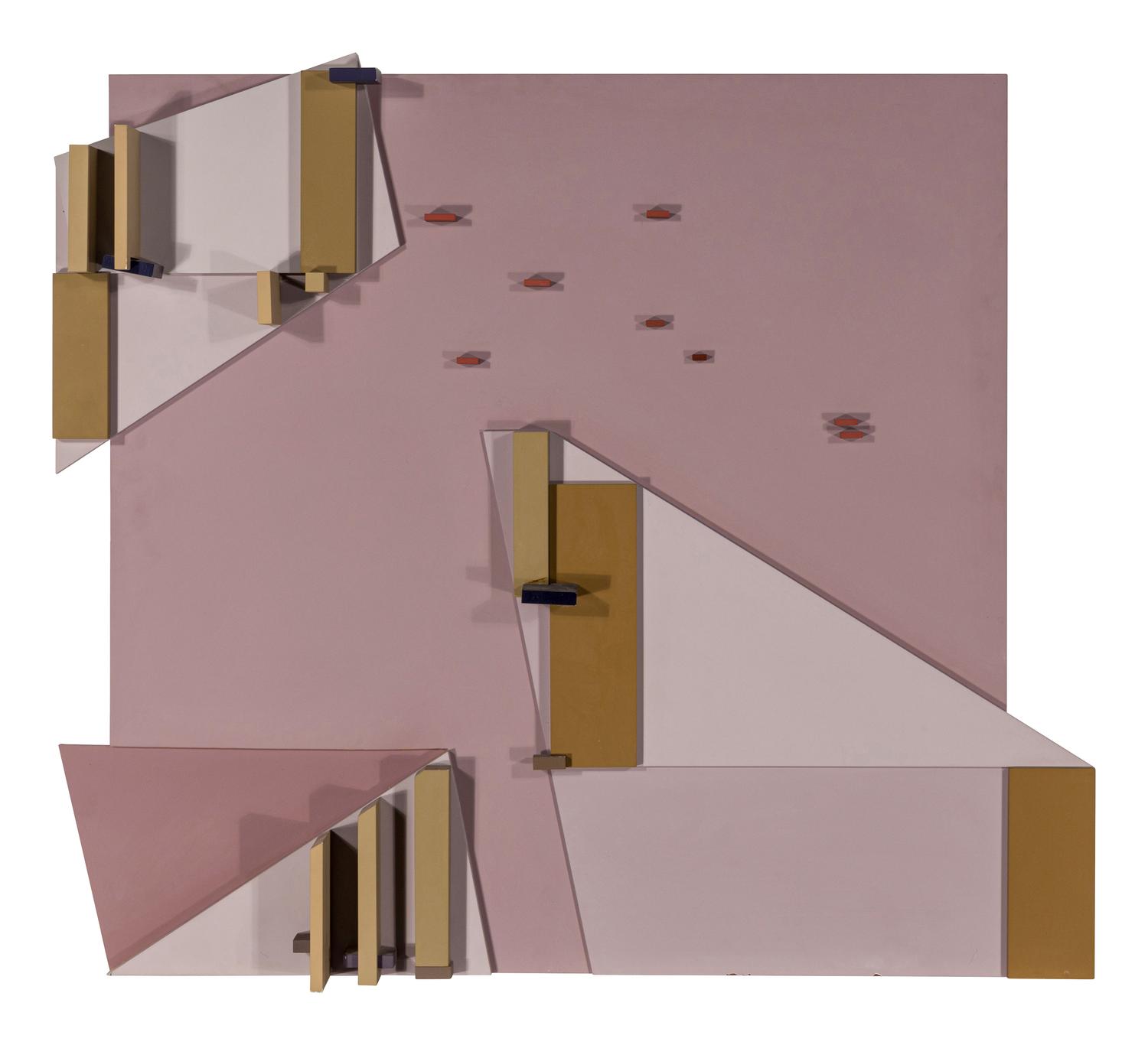 David Barr (American, 1939-2015) — Cygnus - The Swan (Structurist Relief #203) , 1981