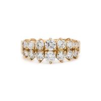 YELLOW GOLD AND DIAMOND RING
