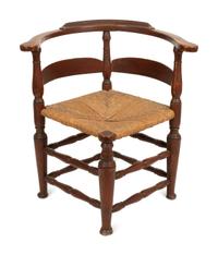 Two Country Rush Seat Chairs