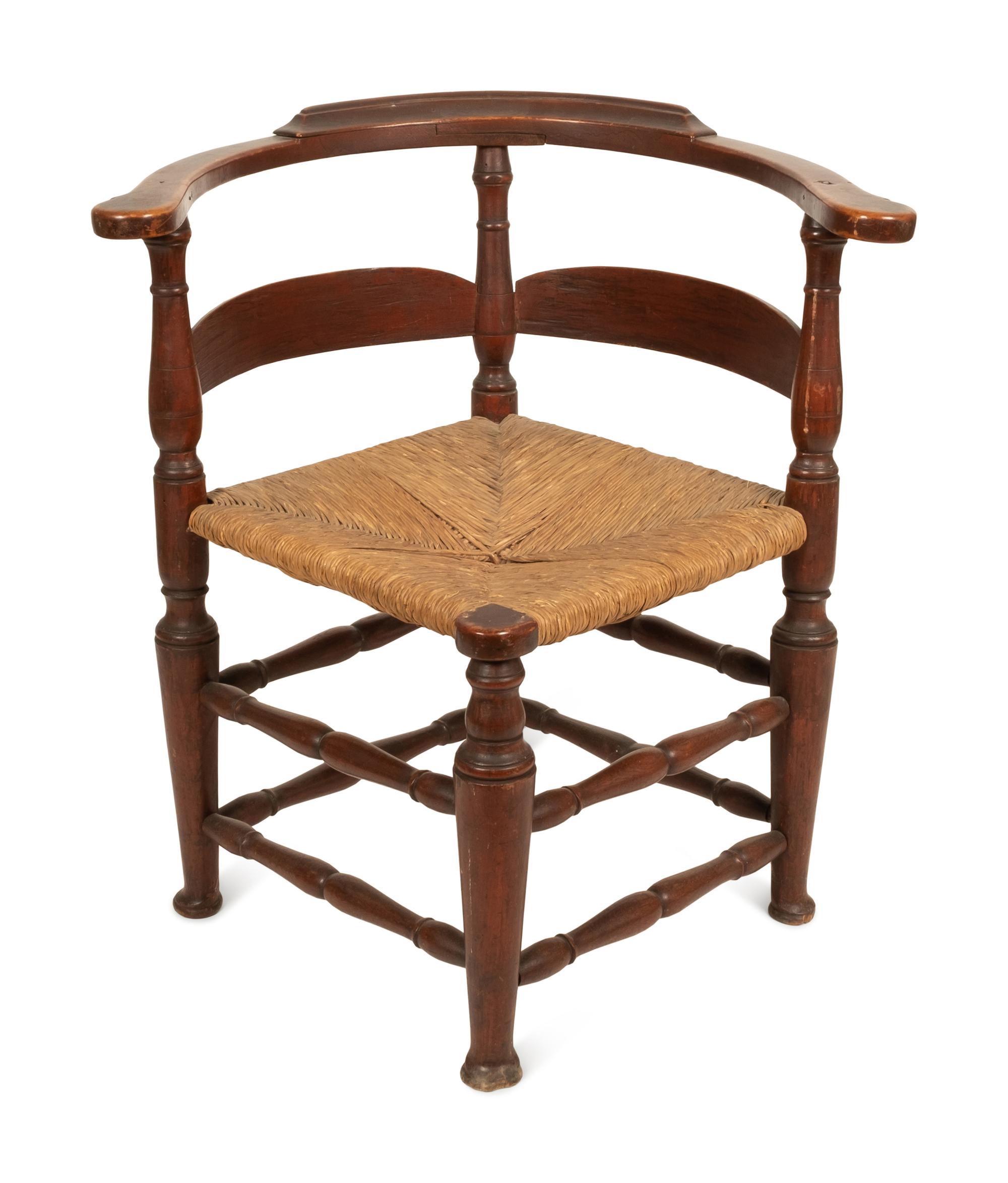 Two Country Rush Seat Chairs
