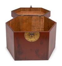 A Southeast Asian Red Painted Box