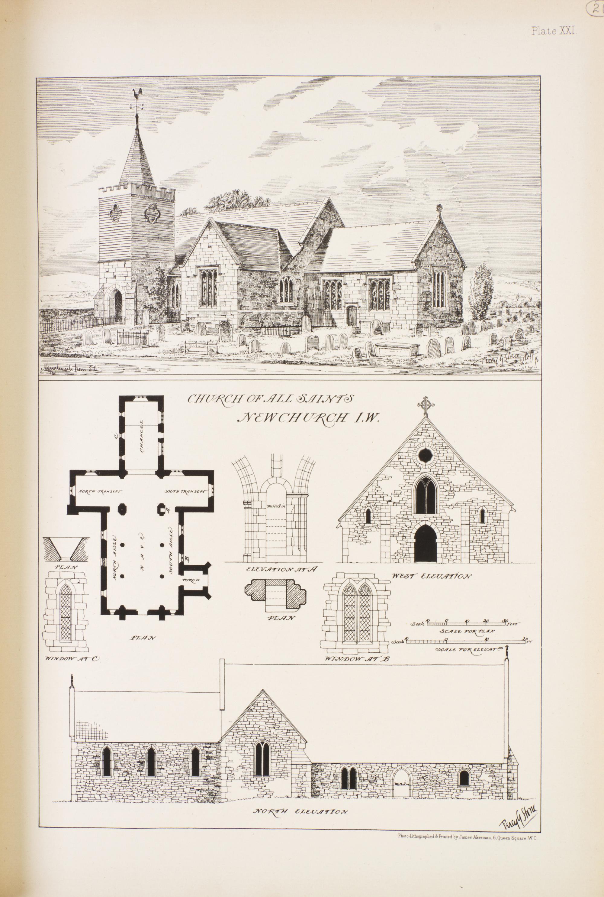 STONE, PERCY G. The Architectural Antiquities of the Isle of Wight. London, 1891. 2 parts in one.