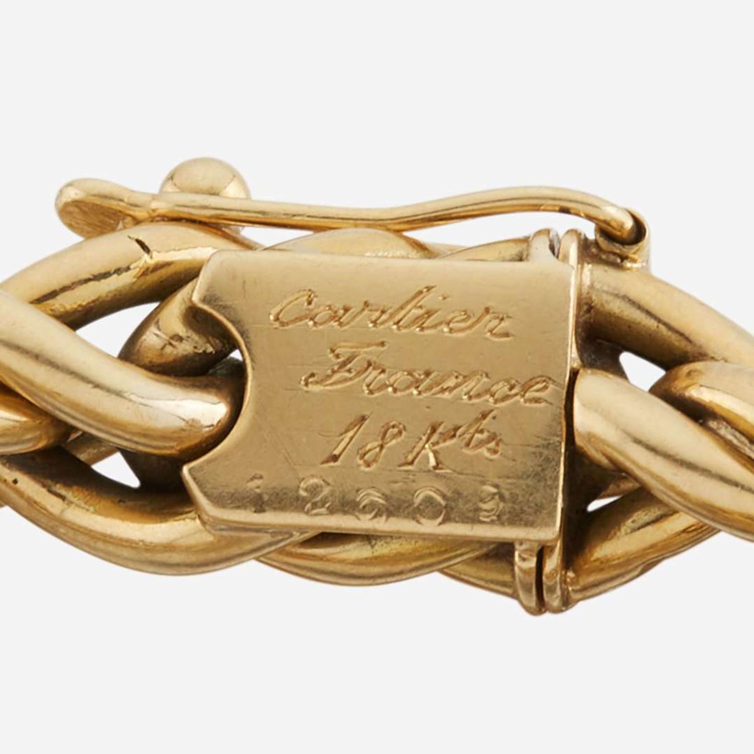 A gold bracelet, Cartier France