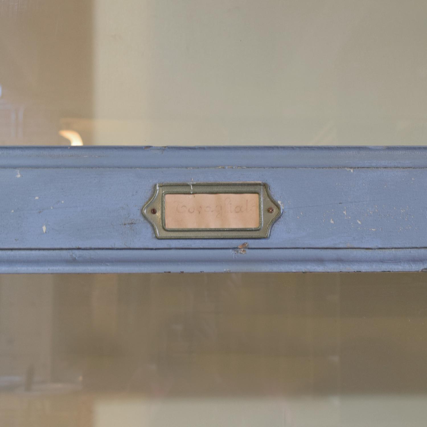 A Pair of Painted Two Door Cabinets 81" W x 17" D x 108" H — Italy, Circa 1900