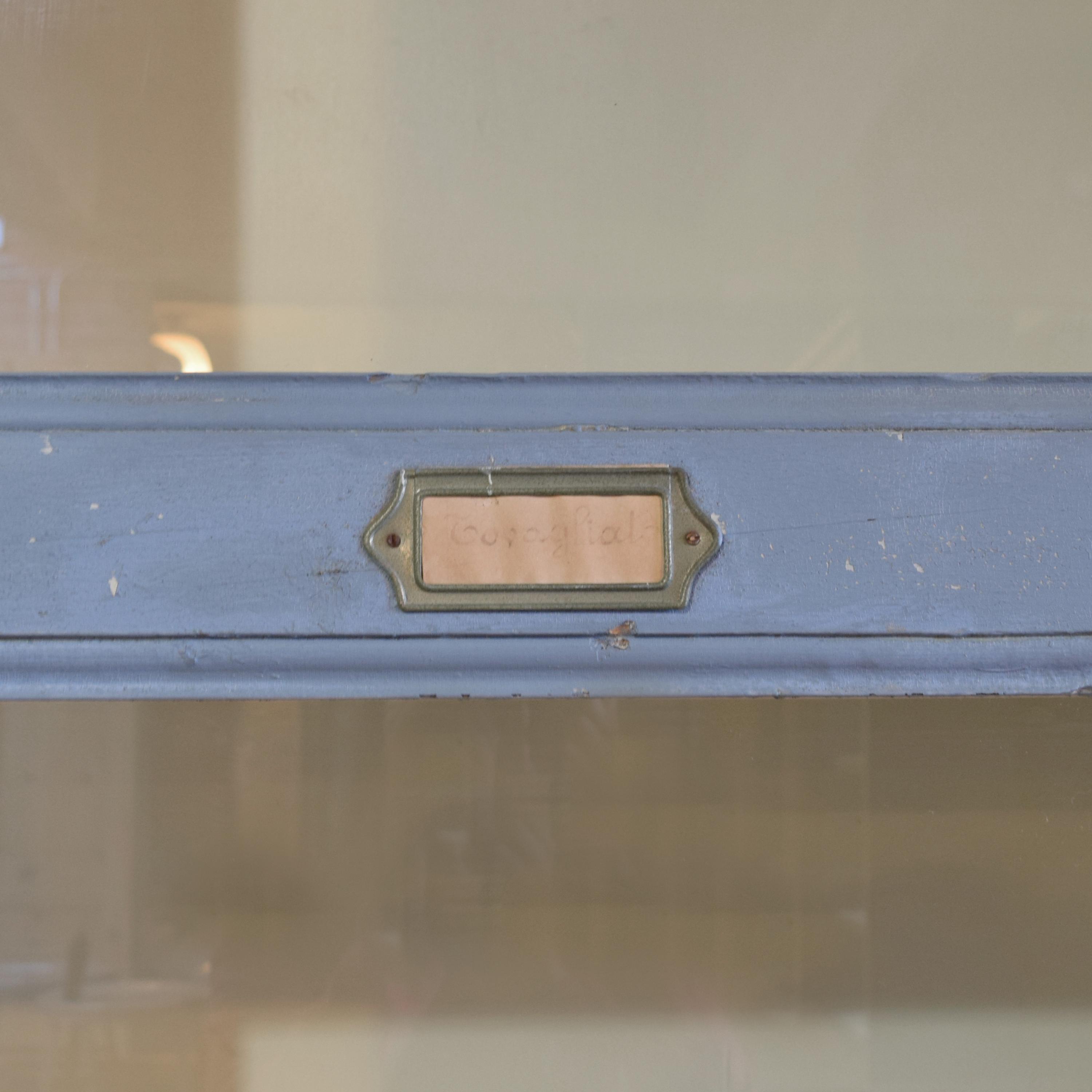 A Pair of Painted Two Door Cabinets 81" W x 17" D x 108" H — Italy, Circa 1900
