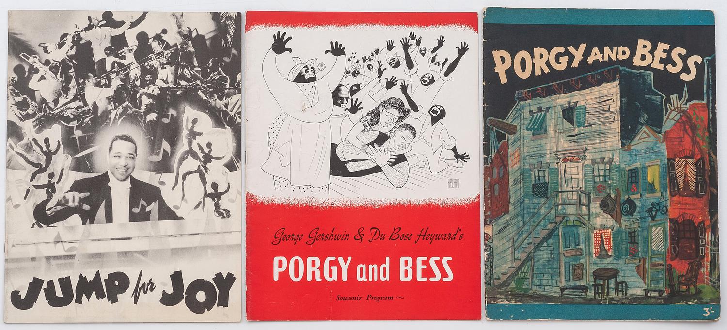 COMBINED WITH 304115-272 [AFRICAN AMERICANA] -- [MUSIC & THEATRE]. Group of 10 items, incl. programs and photography.