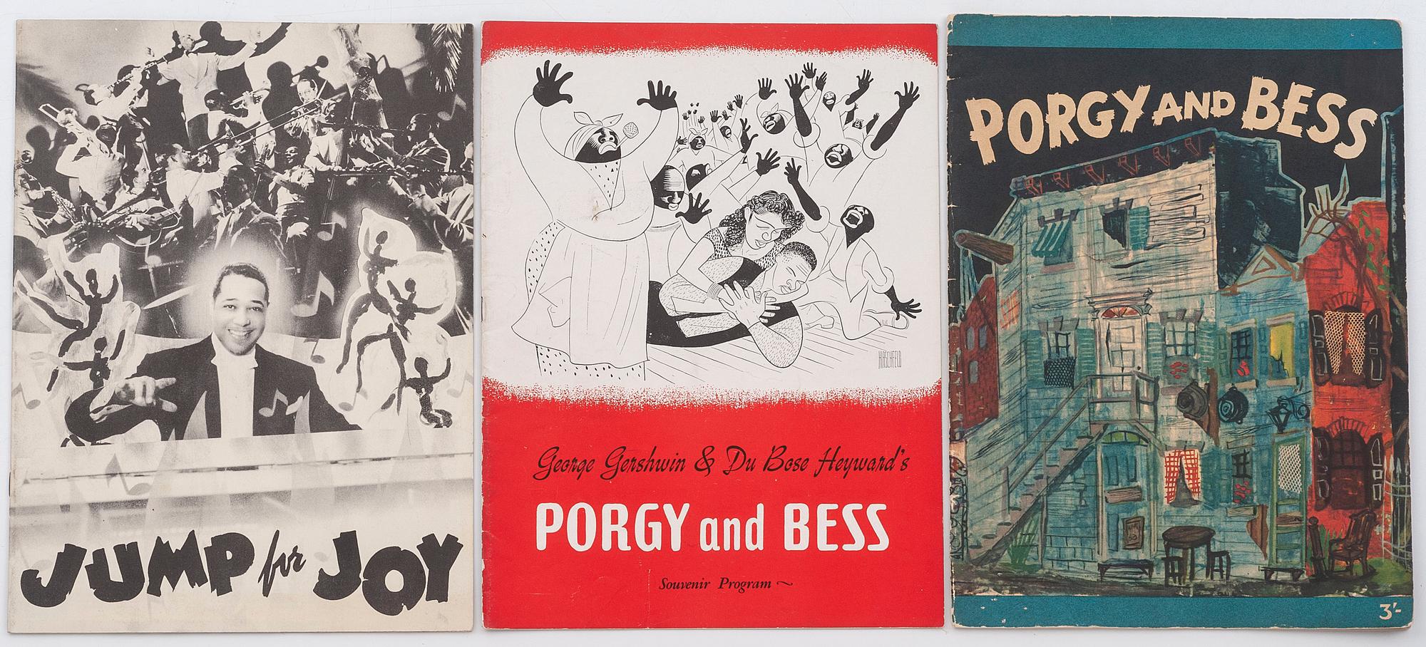 COMBINED WITH 304115-272 [AFRICAN AMERICANA] -- [MUSIC & THEATRE]. Group of 10 items, incl. programs and photography.