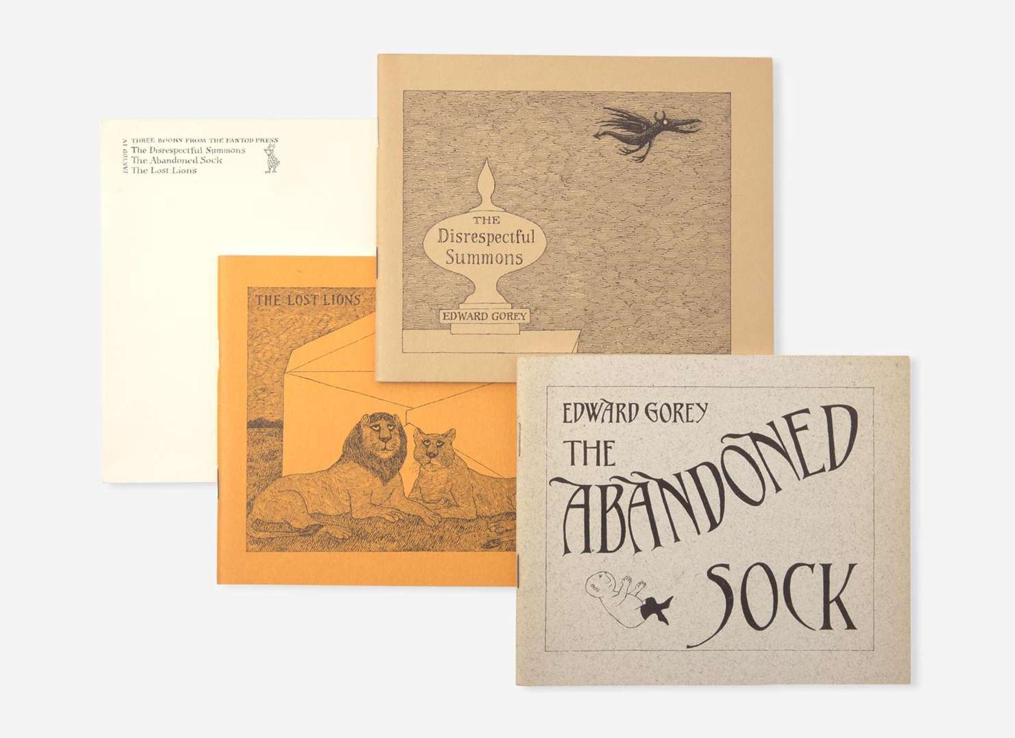 [Children's & Illustrated] Gorey, Edward: Three Books from the Fantod Press