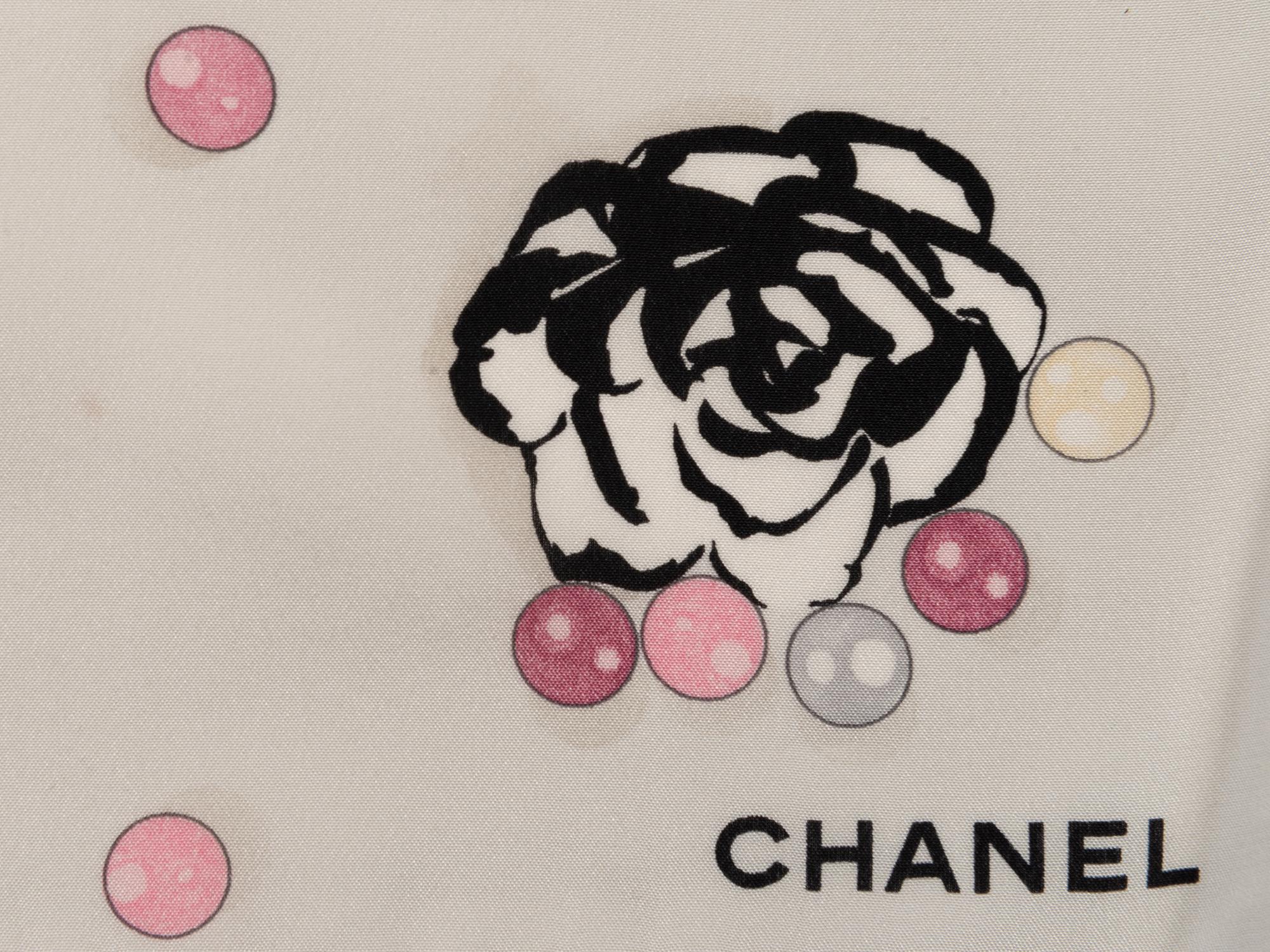 Five Chanel Items: Four Scarves and One Brooch, 1980-2000s