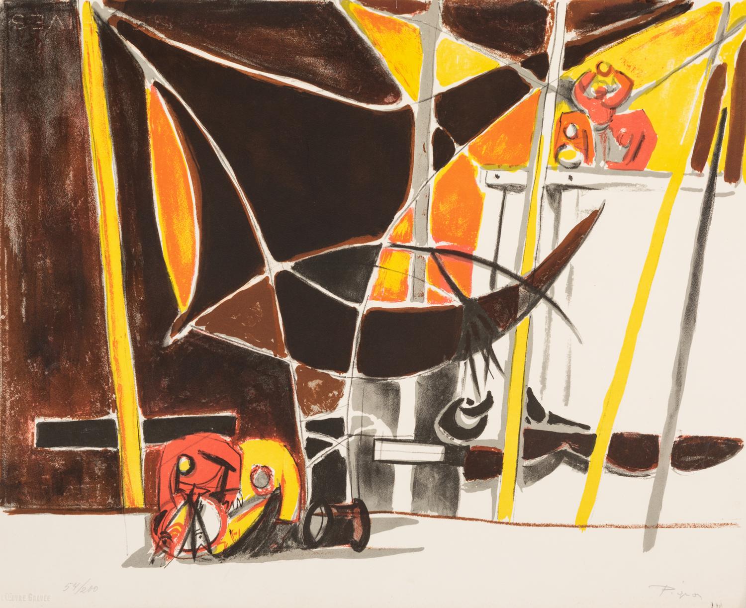 Édouard Pignon, (French, 1905-1993), Boat at Ostende, 1955