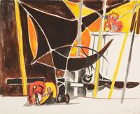 Édouard Pignon, (French, 1905-1993), Boat at Ostende, 1955