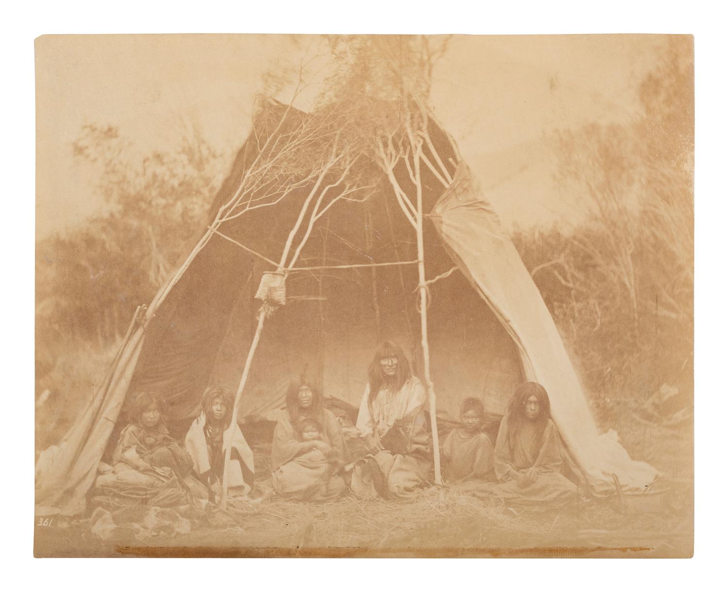 [NATIVE AMERICANS] [JACKSON, photog.] Bannock Family, Sheep Eater Band, Medicine Lodge Creek, ID.
