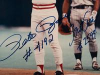 A Baseball's Greatest Feats Signed Autograph Print and Pete Rose / Steve Garvey Dual Signed 4,192 Large Format Photograph
