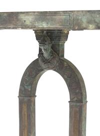 An Italian Patinated Bronze and Marble Table Attributed to Chiurazzi Foundry