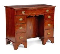 A George III Mahogany Kneehole Desk