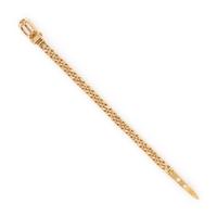 GUCCI, YELLOW GOLD BELT MOTIF BRACELET