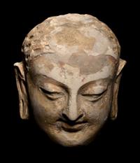 Three Gandharan Fragmentary Stucco Heads
