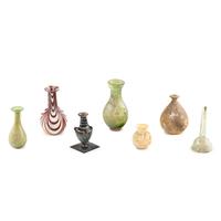 Seven Greco-Roman Style Glass Vessels