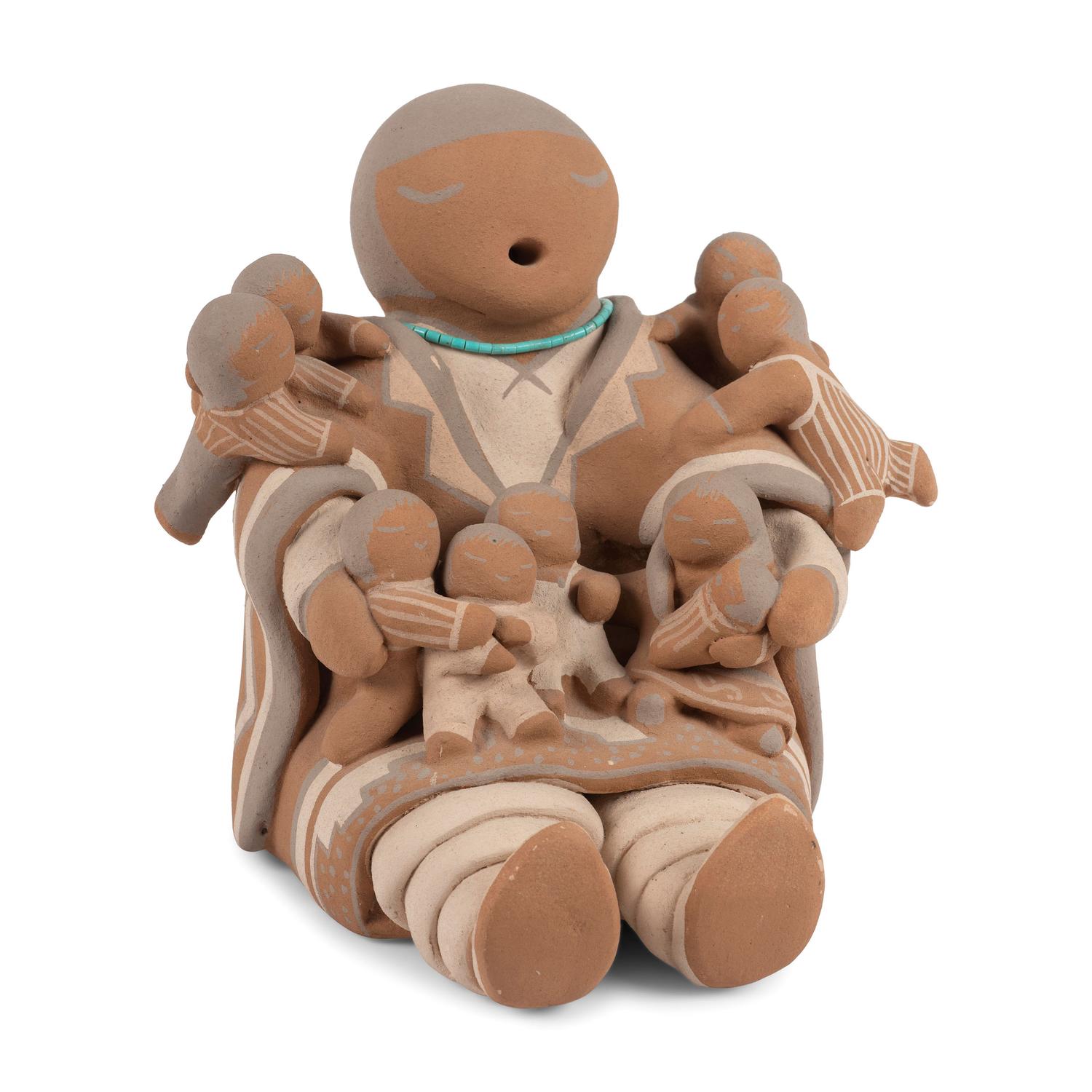 Pottery Storyteller, with Eight Children