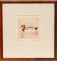 Three Prints: Inviting Pond , edition 33/100; Teal Afloat , edition 11/100; Mallard Afloat , edition 90/100