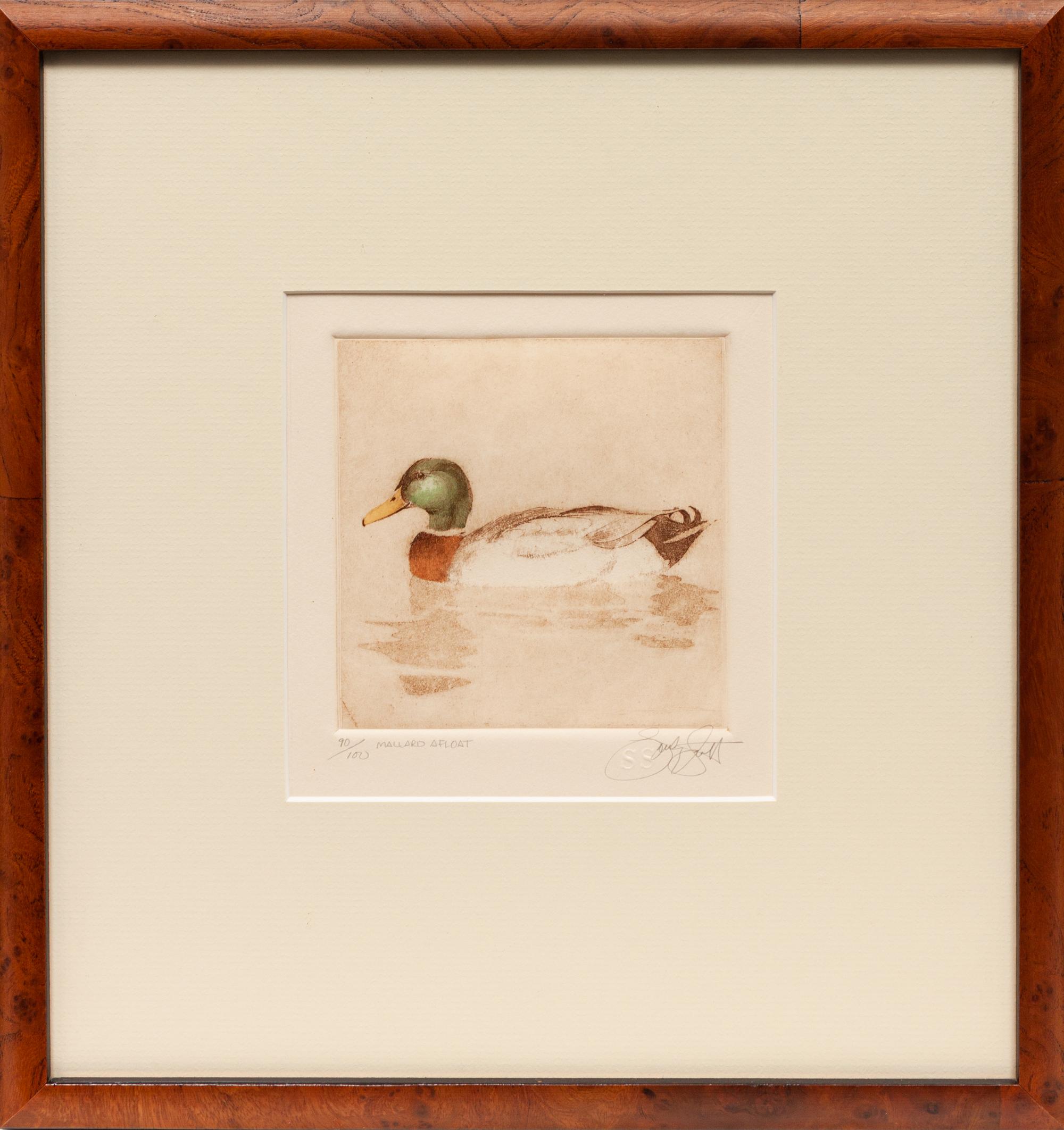 Three Prints: Inviting Pond , edition 33/100; Teal Afloat , edition 11/100; Mallard Afloat , edition 90/100