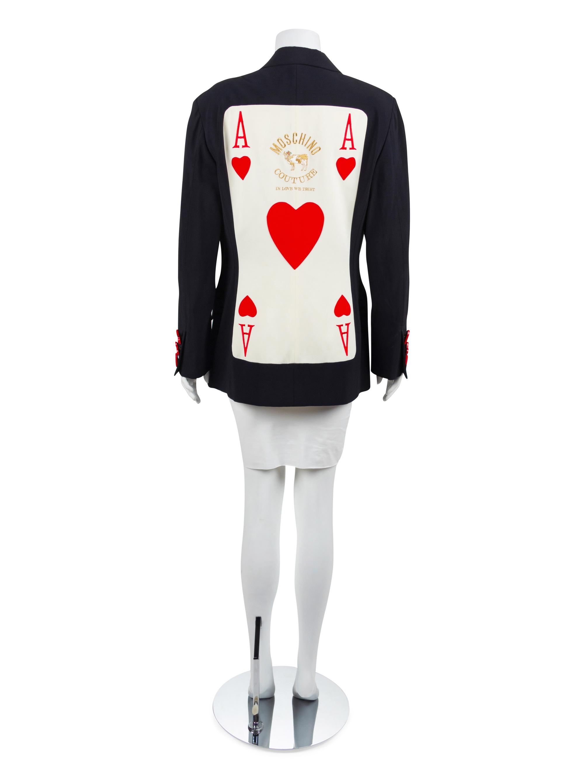 Moschino Couture Playing Card Jacket, 1989