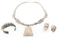 Navajo Silver and Coral Jewelry