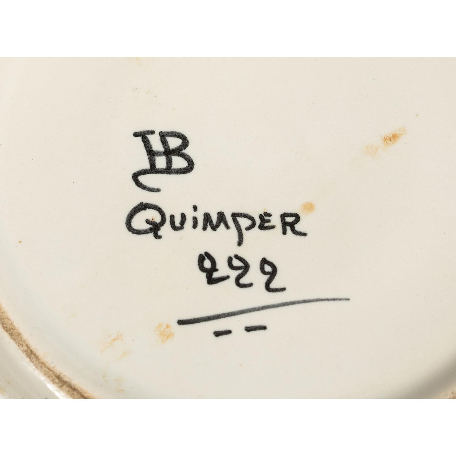 A Group of Quimper Faience Table Articles