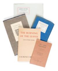 BINYON, Laurence (1869-1943). A small archive of letters and pamphlets.