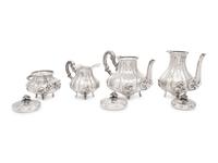 A Continental Silver Four-Piece Tea and Coffee Service