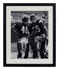 A Group of Three Photographs Depicting Gale Sayers Formerly Displayed at Mike Ditka’s Restaurant