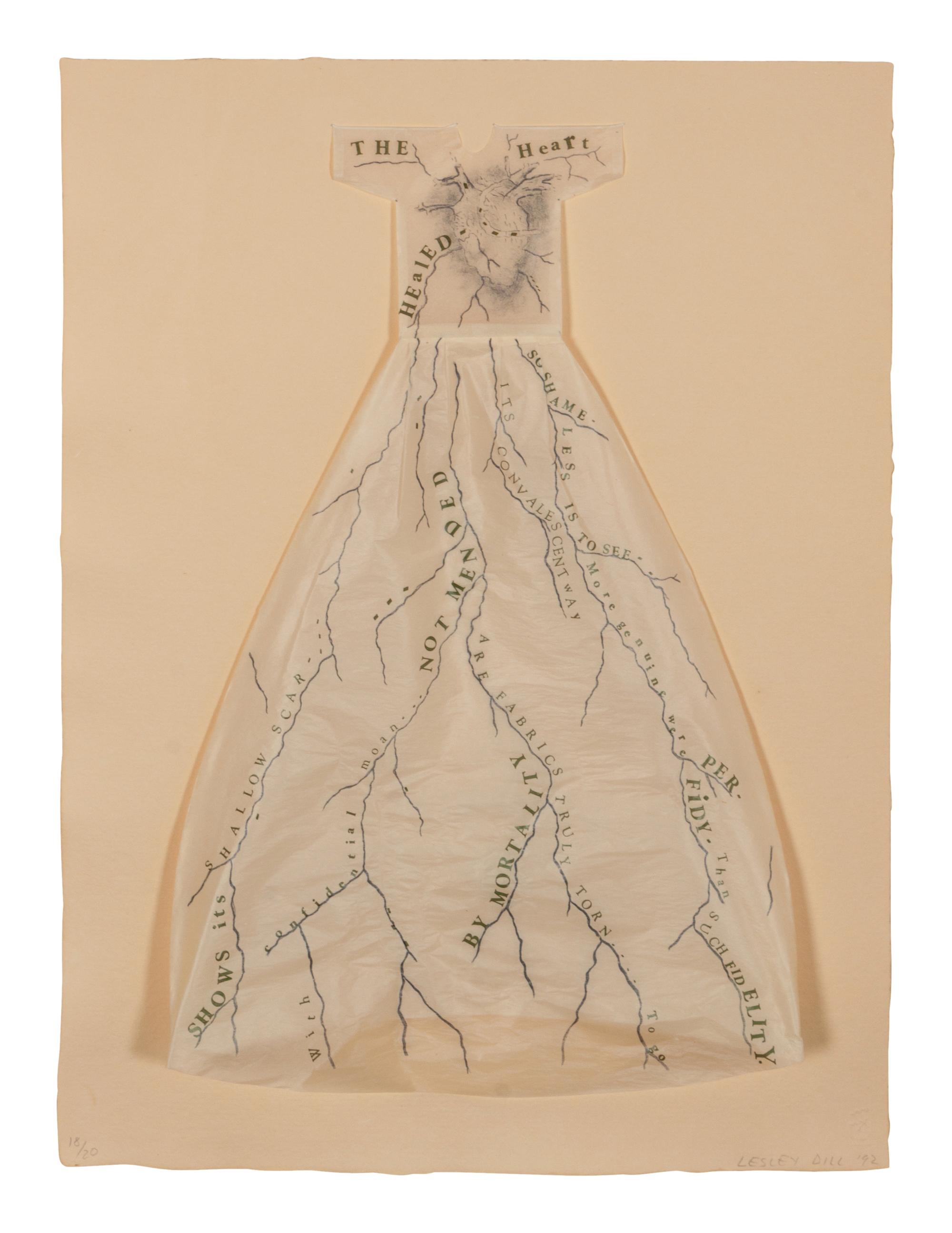 White Hinged Poem Dress (#3)