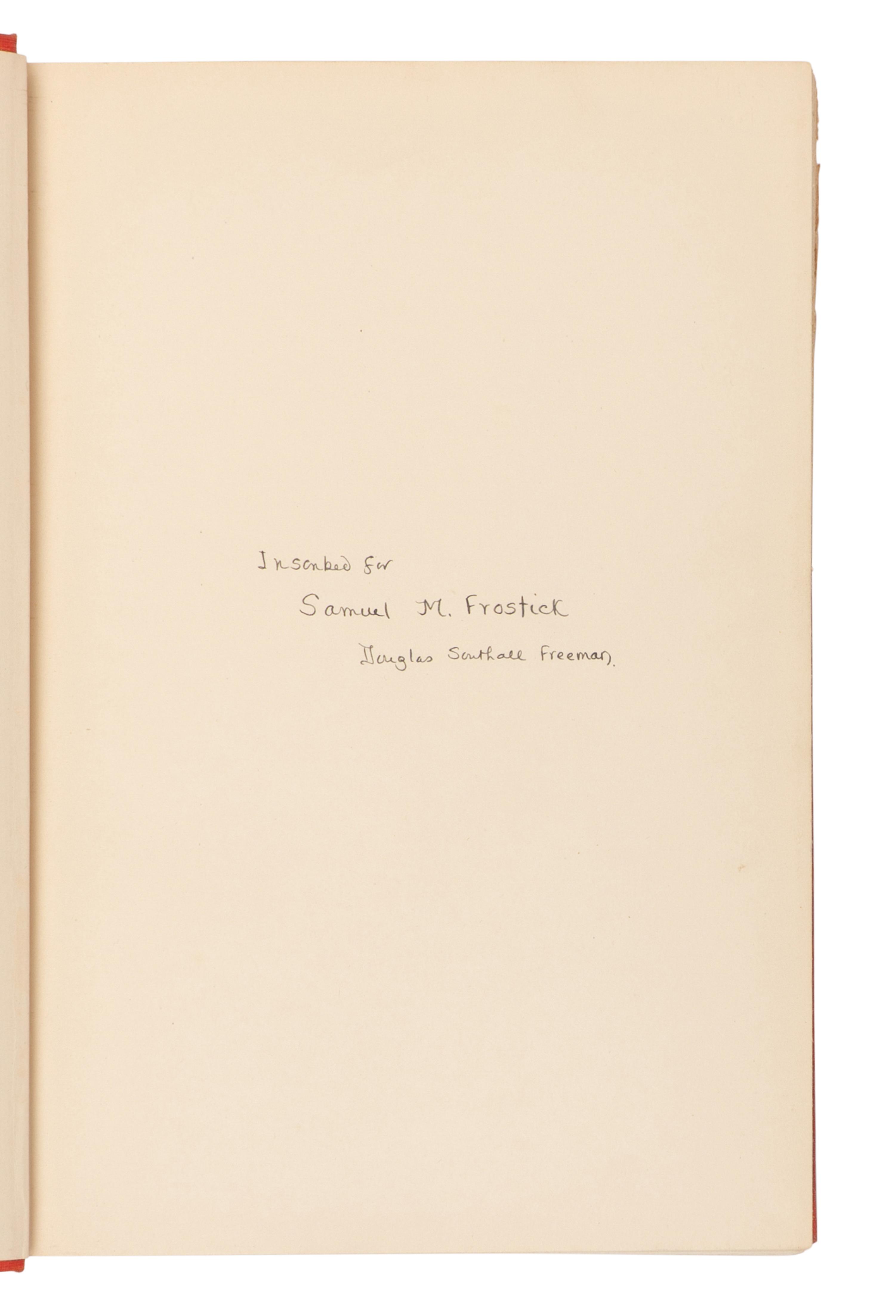 FREEMAN, Douglas Southall (1886-1953). R.E. Lee: A Biography . New York and London: Charles Scribner's Sons, 1934-1935.