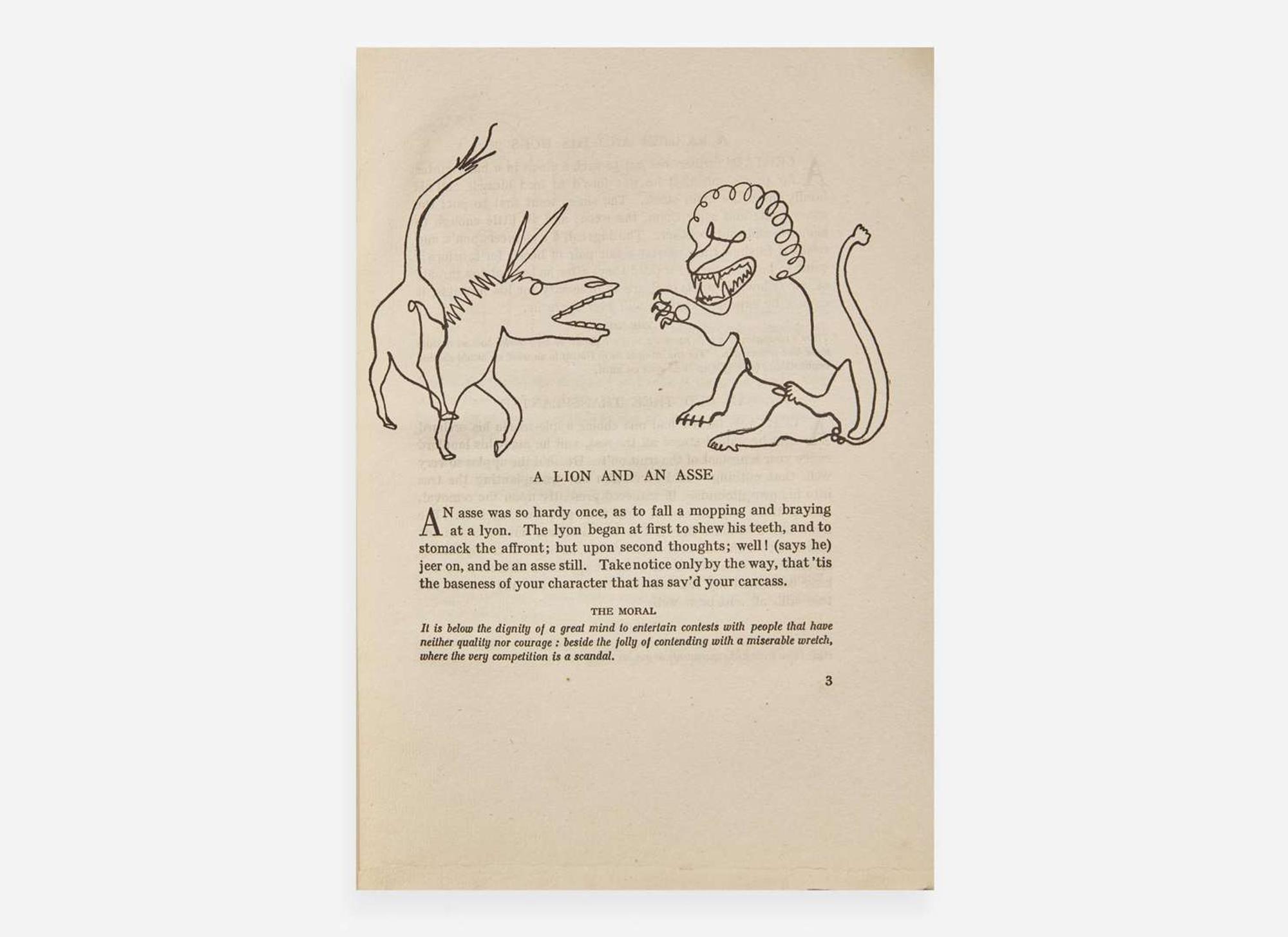 [Art] Calder, Alexander: Fables of Aesop According to Sir Roger L'Estrange