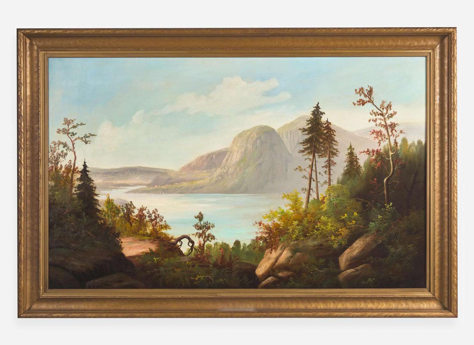 American School 19th century, View of the Hudson River