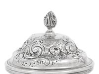 A George III Silvered Covered Jar