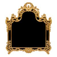 A Louis XV Style Giltwood Mirror, Height 65 x width 59 inches.
