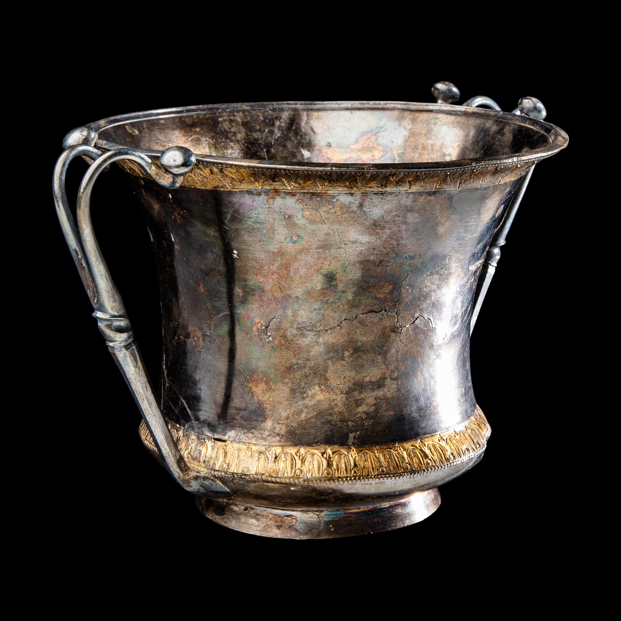 A Greek Gilt-Silver Kantharos