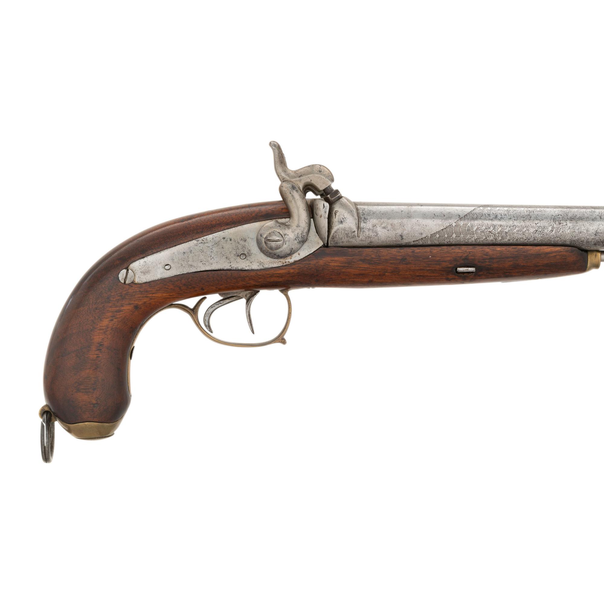 Belgian Percussion Side by Side Howdah Pistol