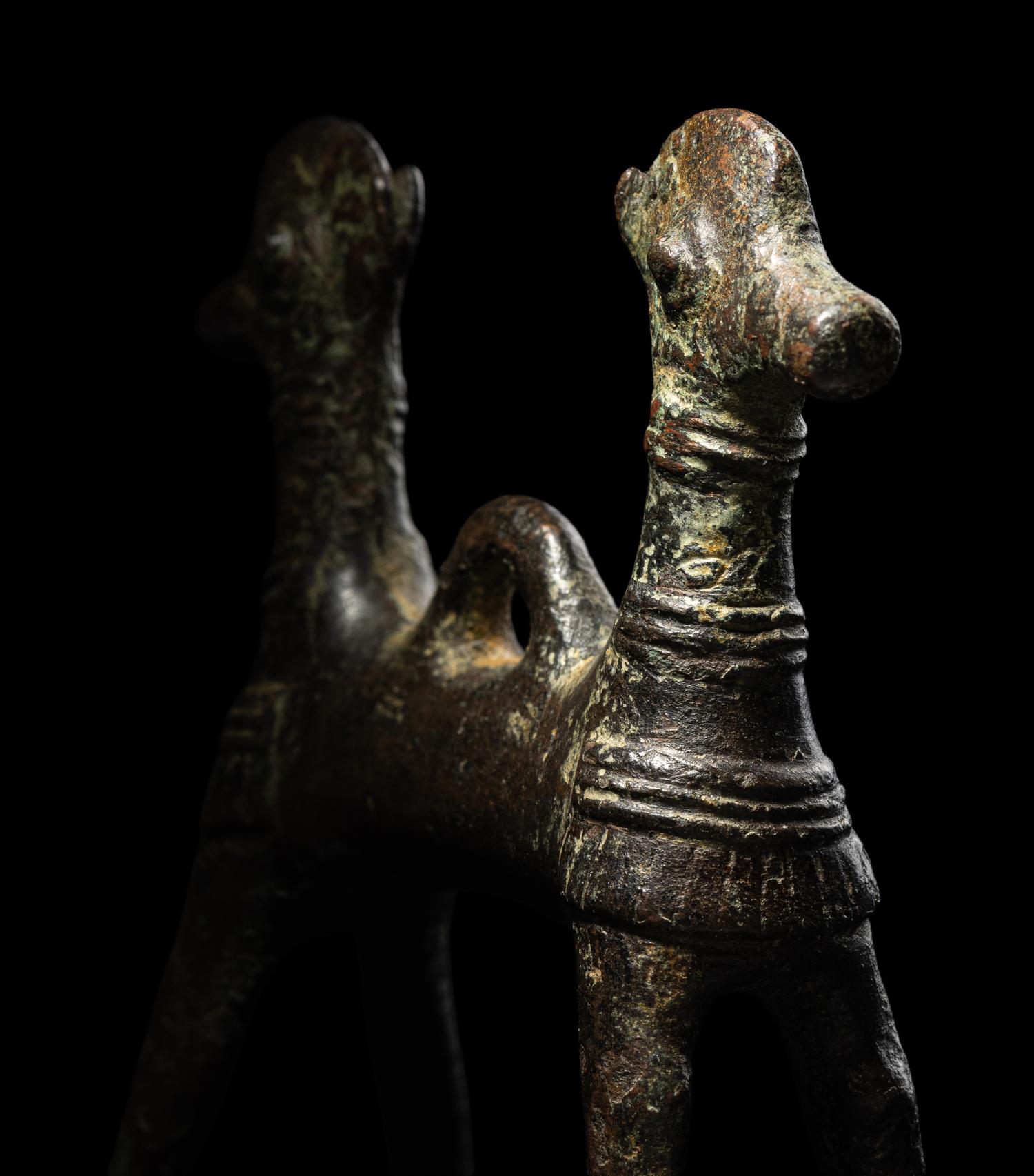 A Luristan Bronze Two-Headed Horse