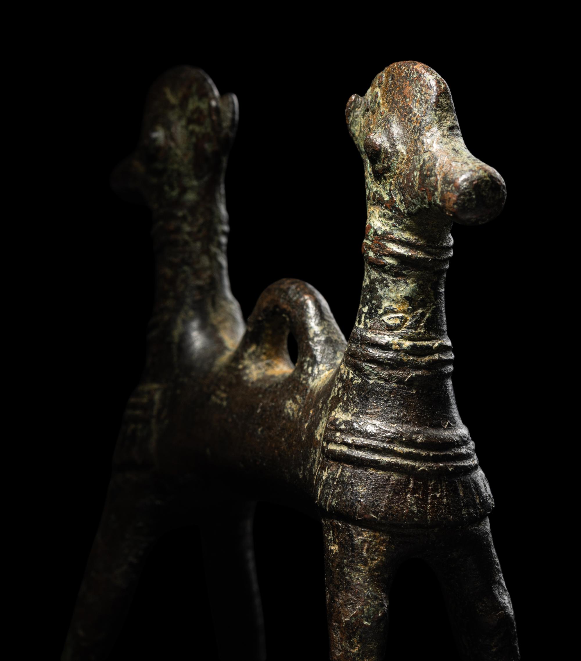A Luristan Bronze Two-Headed Horse