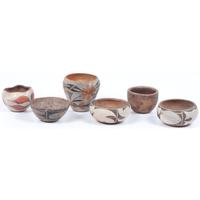 Collection of Zia, Acoma, and Kewa Miniature Pottery